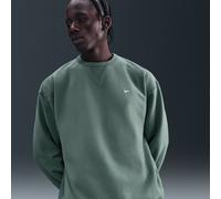 Nike Solo Swoosh Men's Fleece Crew - Grey - Cotton/Polyester XS