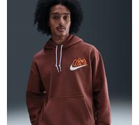 Nike Solo Swoosh Men's Fleece Hoodie - Brown - Cotton/Polyester L