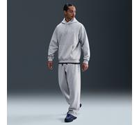 Nike Solo Swoosh Men's Fleece Open-Hem Trousers - Grey - Cotton/Polyester S