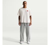 Nike Solo Swoosh Men's Fleece Open-Hem Trousers - Grey - Cotton/Polyester XL