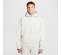 Nike Solo Swoosh Men's Fleece Pullover Hoodie - Grey - Cotton/Polyester S