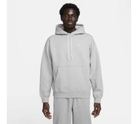 Nike Solo Swoosh Men's Fleece Pullover Hoodie - Grey XL