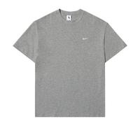 Nike Solo Swoosh Small Label Logo Solid Color Sports Round Neck Short Sleeve Gray CV0559-063 L