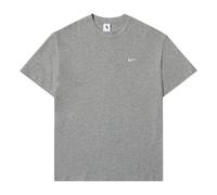 Nike Solo Swoosh Small Label Logo Solid Color Sports Round Neck Short Sleeve Gray CV0559-063 XL