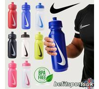 NIKE SPORTS WATER BOTTLE GYM FOOTBALL DRINKS FLASK SQUEEZE BIG MOUTH BPA FREE