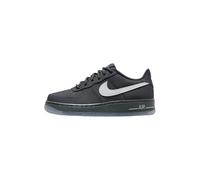 Nike Sportswear - Boys AIR Force 1 (GS) Leather Sneakers, Multicolor Charcoal Grey Silver Grey, 6 UK