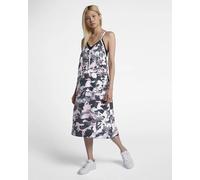 NIKE SPORTSWEAR CAMO PRINTED WOVEN TUNIC LOOSE FIT DRESS 932367-100 WOMEN XS