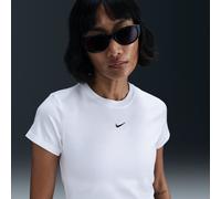 Nike Sportswear Chill Knit Women's Cropped T-Shirt - White - Modal/Cotton/Elastane XL (UK 20-22)
