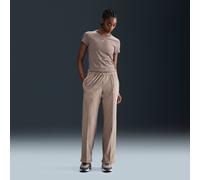 Nike Sportswear Chill Knit Women's Mid-Rise Velour Trousers - Brown - Polyester/Elastane XXL (UK 24-26)