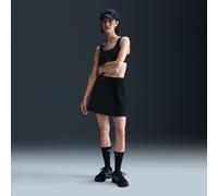 Nike Sportswear Chill Knit Women's Ribbed Mini Skirt - Black - Rayon/Acrylic/Cotton M (UK 12-14)