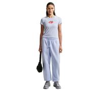 Nike Sportswear Chill Knit Women's Slim Fit Cropped T-Shirt, Hydrogen Blue, IO3531-407, M