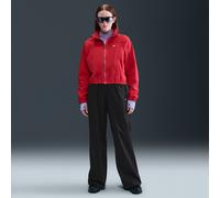 Nike Sportswear Chill Poplin Women's High-Waisted Loose Open-Hem Trousers - Black - Cotton/Elastane L (UK 16-18)