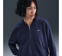 Nike Sportswear Chill Terry Women's Loose Full-Zip French Terry Hoodie - Blue - Cotton/Polyester L (UK 16-18)