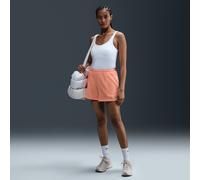 Nike Sportswear Chill Terry Women's Mid-Rise 10cm (approx.) French Terry Shorts - Orange - Cotton/Polyester S (UK 8-10)