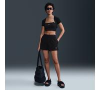 Nike Sportswear Chill Terry Women's Mid-Rise 10cm (approx.) Shorts - Black - Cotton/Polyester XL (UK 20-22)