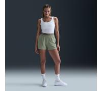 Nike Sportswear Chill Terry Women's Mid-Rise 10cm (approx.) Shorts - Green - Cotton/Polyester S (UK 8-10)