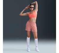 Nike Sportswear Chill Terry Women's Mid-Rise 10cm (approx.) Shorts - Pink - Cotton/Polyester XL (UK 20-22)