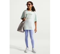Nike Sportswear Classic Big Kids (Girls) High-Waisted Graphic Leggings, Light Thistle/Soft Pearl, Size S Light Thistle/Soft Pearl