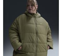 Nike Sportswear Classic Puffer Women's Therma-FIT Loose Parka - Green - Polyester 2X