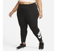 Nike Sportswear Classics Women's High-Waisted Graphic Leggings - Black - Cotton/Polyester/Elastane 4X
