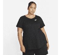Nike Sportswear Club Essentials Women's T-Shirt - Black - Cotton/Polyester 2X