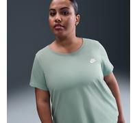 Nike Sportswear Club Essentials Women's T-Shirt - Green - Cotton/Polyester 2X
