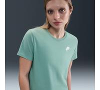 Nike Sportswear Club Essentials Women's T-Shirt - Green - Cotton/Polyester XL (UK 20-22)