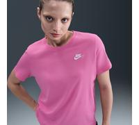 Nike Sportswear Club Essentials Women's T-Shirt - Pink - Cotton/Polyester M (UK 12-14)