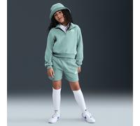 Nike Sportswear Club Fleece Older Kids' (Girls') 13cm (approx.) French Terry Shorts - Green - Cotton/Polyester S