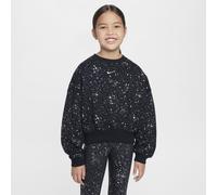 Nike Sportswear Club Fleece Older Kids' (Girls') Crew-Neck Sweatshirt - Black - Cotton/Polyester M