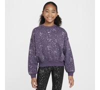 Nike Sportswear Club Fleece Older Kids' (Girls') Crew-Neck Sweatshirt - Purple - Cotton/Polyester XL