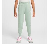 Nike Sportswear Club Fleece Older Kids' (Girls') High-Waisted Fitted Trousers - Green - Cotton/Polyester XS