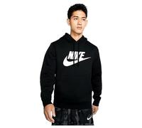 Nike BV2973 Mens Pullover Fleece Hoodie Club Logo Graphic Sportswear Navy M