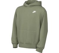 Nike Sportswear Club Fleece Pullover Hoodie (Little Big Kid) Oil Green/White