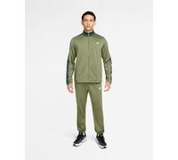 Nike Sportswear Club Knit tracksuit olive green dark green - S