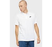 Nike Sportswear Club Mens Polo Shirt in White Cotton - Size Medium