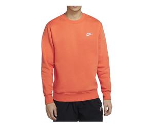 Nike Sportswear Club Sports Round Neck Fleece Solid Color Red BV2663-837 M