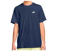 NIKE Men's Sportswear Club T shirt, Midnight Navy/White, L UK