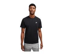 Nike Sportswear Club Embroidered Logo Solid Color Round Neck Short Sleeve Black AR4997-014 XXL