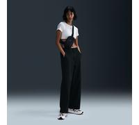 Nike Sportswear Collection Women's Mid-Rise Twill Trousers - Black - Cotton/Polyester/Elastane XXL (UK 24-26)