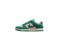 NIKE Sportswear Dunk Low Retro SE Leather Trainers for Men, Green / Pink, 6.5 UK