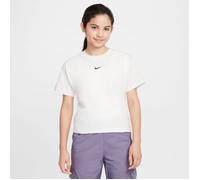 Nike Sportswear Essential Older Kids' (Girls') T-Shirt - White - Cotton M
