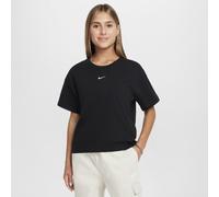 Nike Sportswear Essential Older Kids' (Girls') T-Shirt - Black - Cotton XS