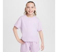 Nike Sportswear Essential Older Kids' (Girls') T-Shirt - Purple - Cotton XS