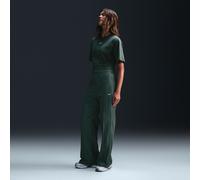 Nike Sportswear Everything Wovens Women's Mid-Rise Open-Hem Trousers - Green - Nylon XXL (UK 24-26)