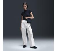 Nike Sportswear Everything Wovens Women's Mid-Rise Open-Hem Trousers - White - Nylon XL (UK 20-22)
