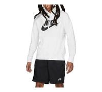 Nike Sportswear Fleece Graphic Pullover Hoodie 'White Black' BV2973-100 XXL
