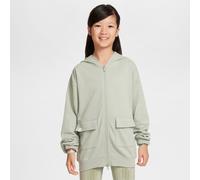 Nike Sportswear Girls' Dri-FIT Oversized Fleece Hoodie - Green - Cotton/Polyester M