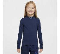 Nike Sportswear Girls' Long-Sleeve Top - Blue - Cotton/Polyester/Elastane L