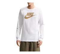 Nike Sportswear Long-Sleeve T-Shirt 'White Flat Gold' CI6291-101 XS